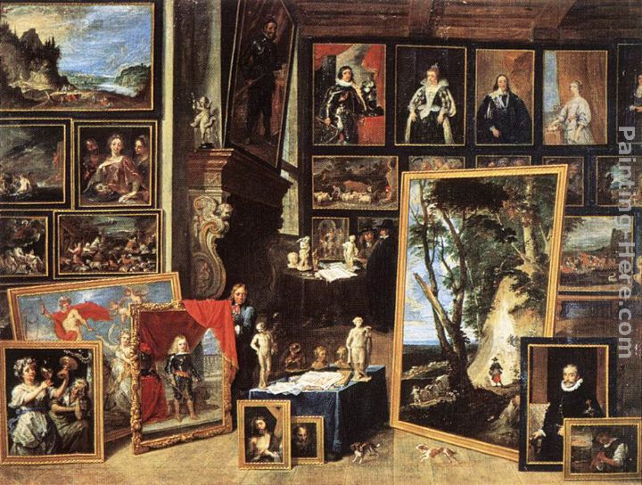 The Gallery of Archduke Leopold in Brussels painting - David the Younger Teniers The Gallery of Archduke Leopold in Brussels art painting